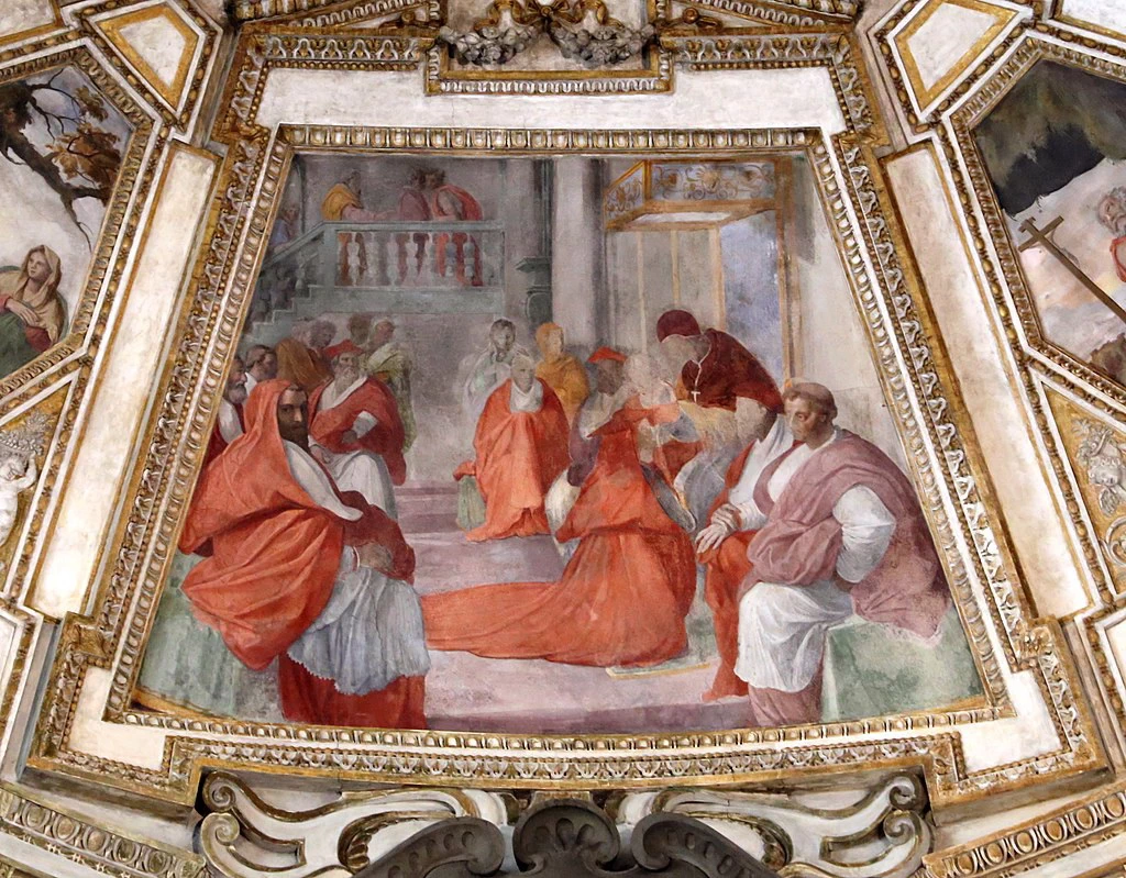  217-Storie di san Girolamo--Cardinale-1577-3-Cappella Gaddi in Santa Maria Novella- Allori Alessandro